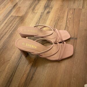 Nude pink heels